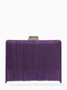 JIMMY CHOO  Clemmie Fringed Clutch Bag